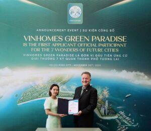 Vinhomes Green Paradise được công nhận là ứng viên đầu tiên của "7 kỳ quan đô thị tương lai" thế giới- Ảnh 1.