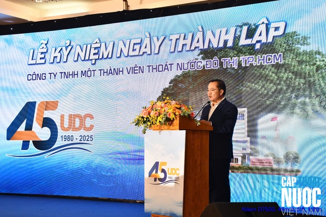 Công ty TNHH MTV Thoát nước đô thị TP.HCM kỷ niệm 45 năm ngày thành lập - Ảnh 1.
