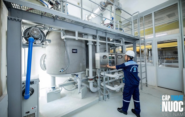 Hệ thống sản xuất và cung cấp nước sạch được tự động hóa của SAWACO.