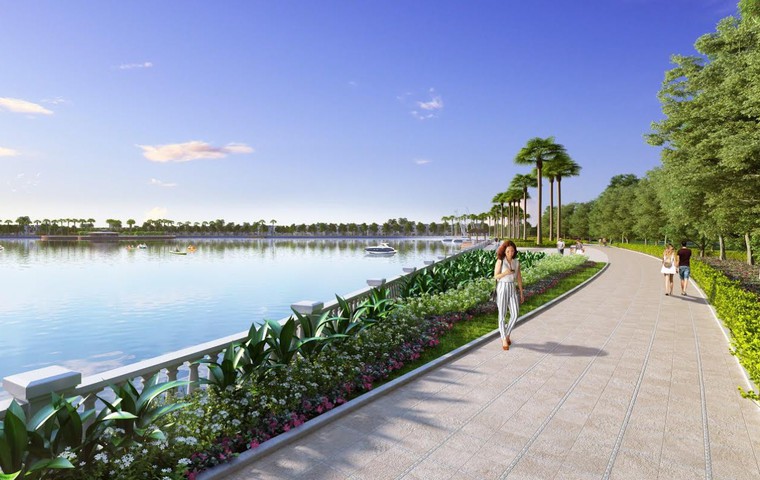 Việc tài trợ dự án đầu tư xây dựng 2 dự án hồ điều hòa trọng điểm sẽ giúp hỗ trợ tiêu thoát nước trên địa bàn Hà Nội (Ảnh minh họa).