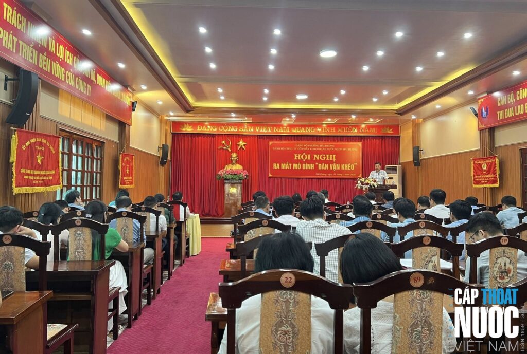 Nước sạch Hải Dương triển khai mô hình "Dân vận khéo”, nâng cao phúc lợi người lao động- Ảnh 1.