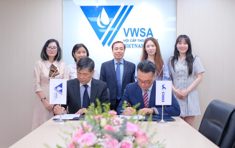 Hội Cấp Thoát nước Việt Nam (VWSA) và Hội Cấp Thoát nước Hàn Quốc (KWWA) ký kết Biên bản ghi nhớ hợp tác (MOU).