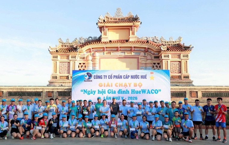 Giải chạy bộ “Ngày hội Gia đình HueWACO” lần thứ V năm 2026. Ảnh: HueWACO.